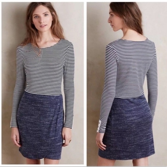 Anthropologie Dresses & Skirts - ANTHROPOLOGIE Dolan Mixed Media Striped Dress Size Small